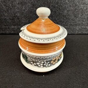 Vintage Goebel‎ COUNTRY BURGUND Sugar Bowl & Lid